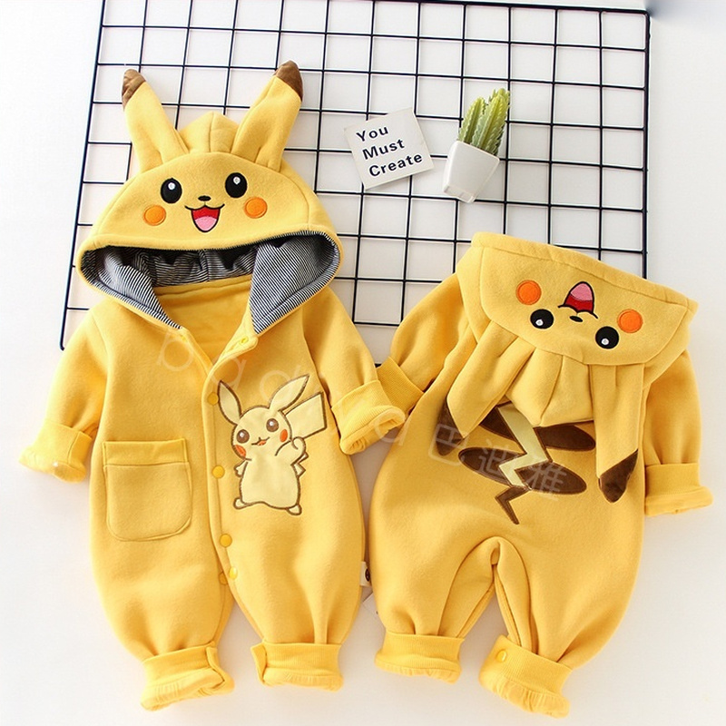 Baby Clothing Gift Set - Piyama Bayi Monster Saku Kartun Pakaian